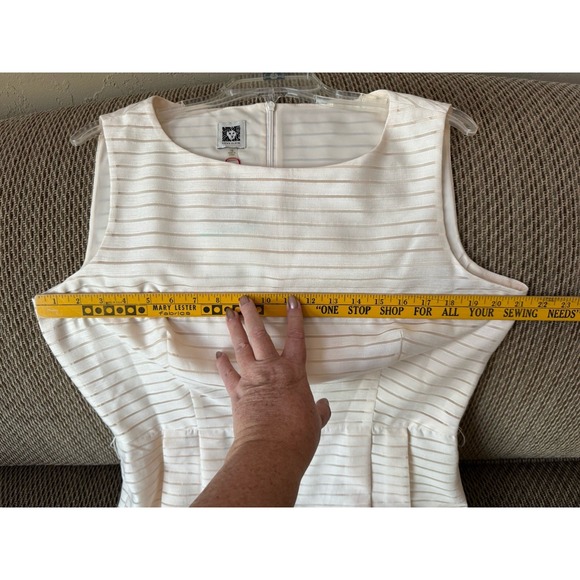 NWT Anne Klein Sleeveless A-Line Dress Size 16 Belted Minimalist‎ Career Wear - Picture 8 of 9